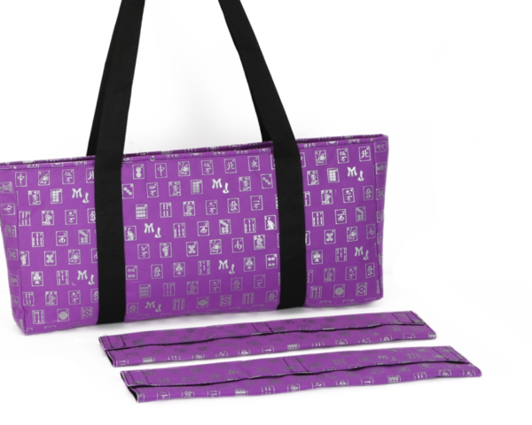 Purple/Silver over the Shoulder MahJongg Soft Carrying Case